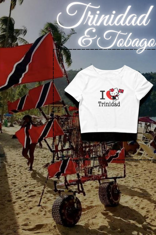 I Love Trinidad Kitty Crop Top