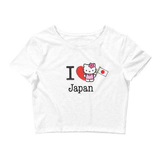 I Love Japan Hello Kitty Crop Top