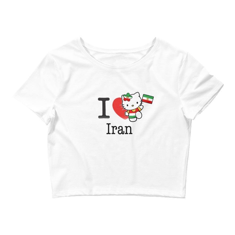 I love Iran Hello Kitty Crop Top