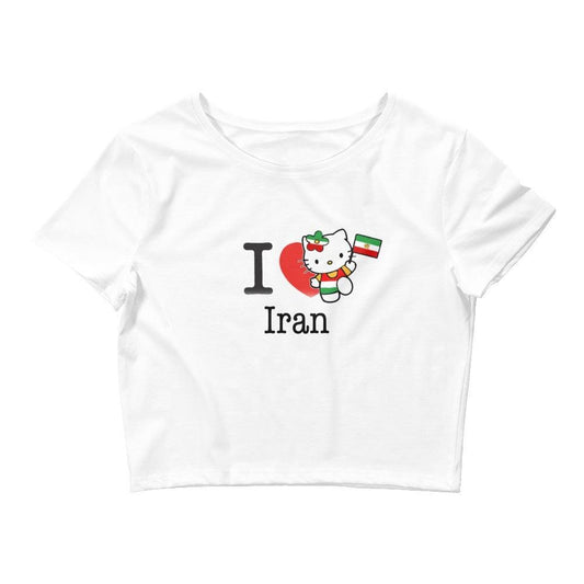 I love Iran Hello Kitty Crop Top